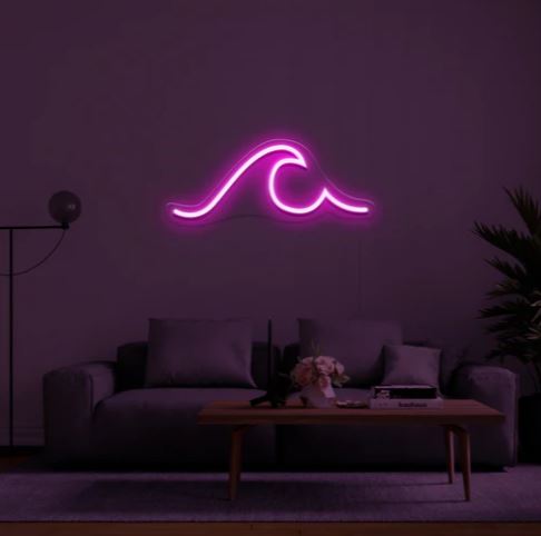 "La ola" | letrero de neón LED